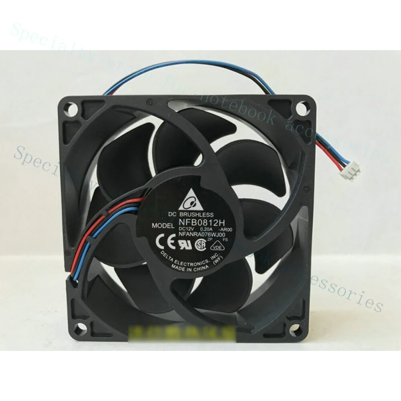 A+ NFB0812H-AR00 DC 12V 0.20A 8025 80x80x25mm 8cm 3 PIN Cooling Fan
A+ NFB0812H-AR00 DC 12V 0.20A 8025 80x80x25mm 8cm 3 PIN Cooling Fan