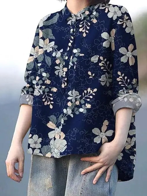 Authentic Casual Hawaiian Long Sve Cotton Linen Women's irt True to Size Resistant to Deformation Regular Length Cardigan
Authentic Casual Hawaiian Long Sve Cotton Linen Women's irt True to Size Resistant to Deformation Regular Length Cardigan