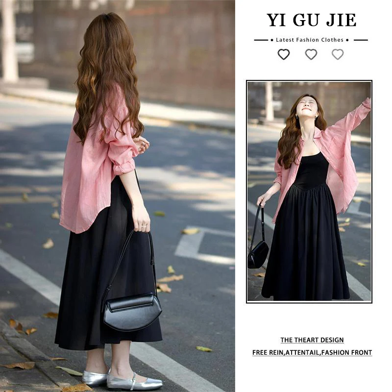 plus Size Sun Protection Shirt And Dress Set Soft Unique Korean Style Women's Fashion Ensemble for plus Size Ladies
plus Size Sun Protection Shirt And Dress Set Soft Unique Korean Style Women's Fashion Ensemble for plus Size Ladies