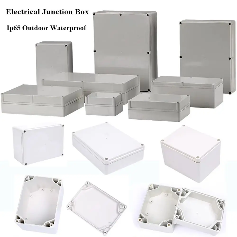 New Ip65 Outdoor Project Box Waterproof 10 Styles Cable Custom Cases Plastic ABS Electrical Junction Box
New Ip65 Outdoor Project Box Waterproof 10 Styles Cable Custom Cases Plastic ABS Electrical Junction Box