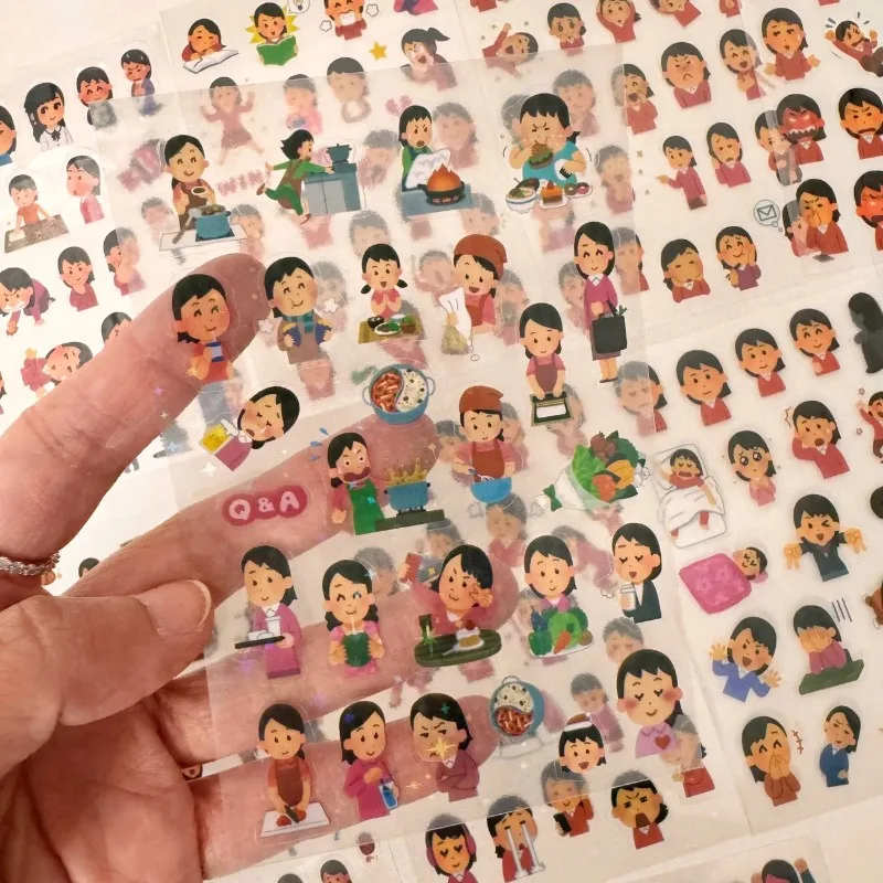 12pcs 9x13cm Transparent Japanese Figure Stickers INS Aesthetic Cartoon DIY Scrapbook Material for Students
12pcs 9x13cm Transparent Japanese Figure Stickers INS Aesthetic Cartoon DIY Scrapbook Material for Students