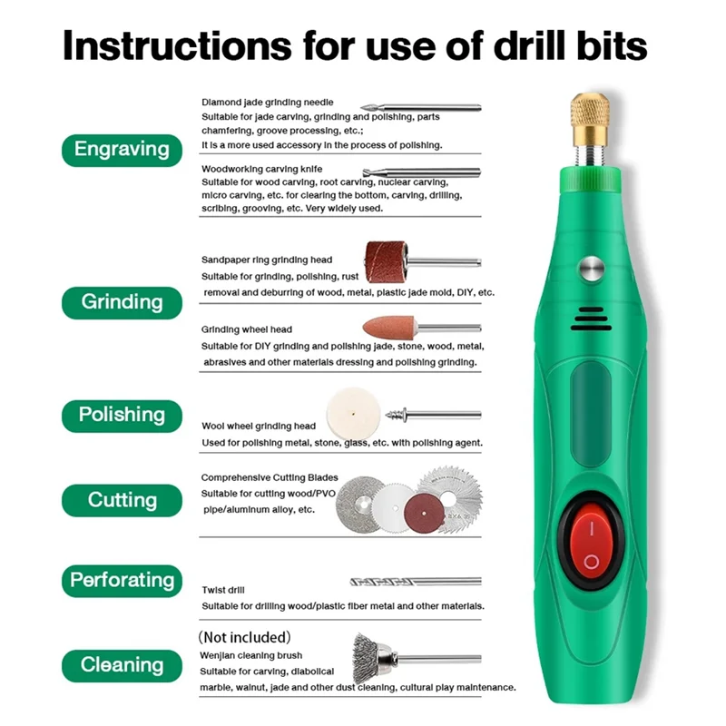 Mini Drill Polishing Engraver Pen Grinder Electric Rotary Tool Grinding Machine Miniature Household Tool Easy To Use US Plug
Mini Drill Polishing Engraver Pen Grinder Electric Rotary Tool Grinding Machine Miniature Household Tool Easy To Use US Plug