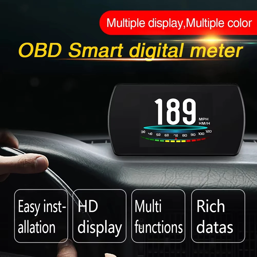 P12 Автомобильный цифровой OBD-датчик HUD Цифровой измеритель TFT HD Дисплей Скорость Часы Об/мин Напряжение
P12 Автомобильный цифровой OBD-датчик HUD Цифровой измеритель TFT HD Дисплей Скорость Часы Об/мин Напряжение