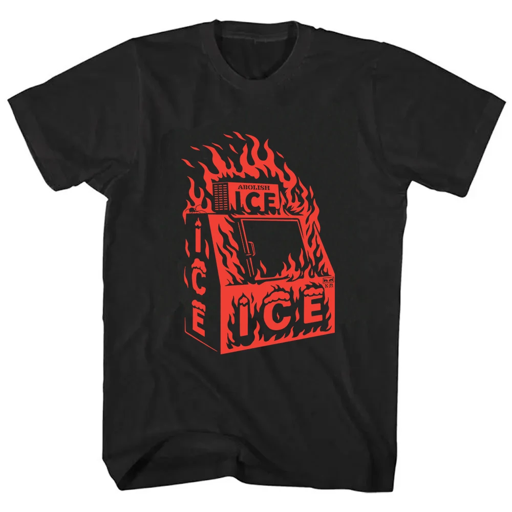 America Abolish Ice Graphic T-shirt Unisex Streetwear Hip Hop Cotton Short Sleeve O-neck Male Tshirts Casual Summer Print Tees
America Abolish Ice Graphic T-shirt Unisex Streetwear Hip Hop Cotton Short Sleeve O-neck Male Tshirts Casual Summer Print Tees