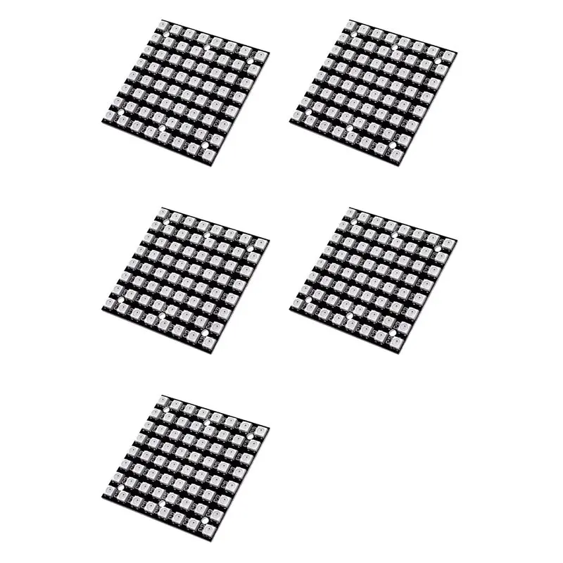 A25F-5X WS2812 LED 5050 RGB 8X8 LED Matrix WS2812B 8X8 64-Bit Full Color 5050 RGB LED Lamp Panel Light
A25F-5X WS2812 LED 5050 RGB 8X8 LED Matrix WS2812B 8X8 64-Bit Full Color 5050 RGB LED Lamp Panel Light