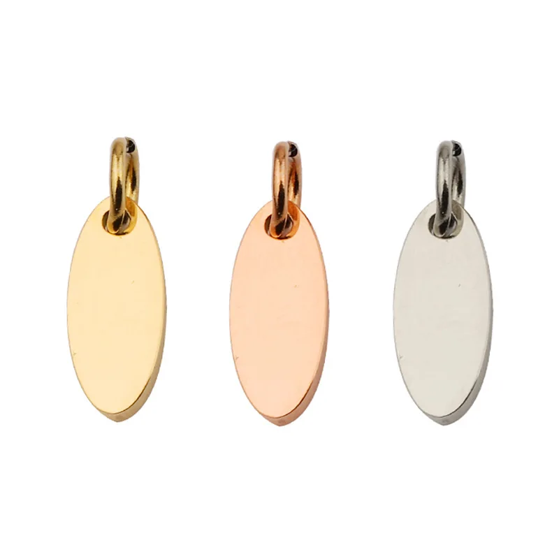 20 Pieces Stainless Steel Oval Pendant DIY Fashion Accessories Tail Pendant Customized Engraving Accessories
20 Pieces Stainless Steel Oval Pendant DIY Fashion Accessories Tail Pendant Customized Engraving Accessories