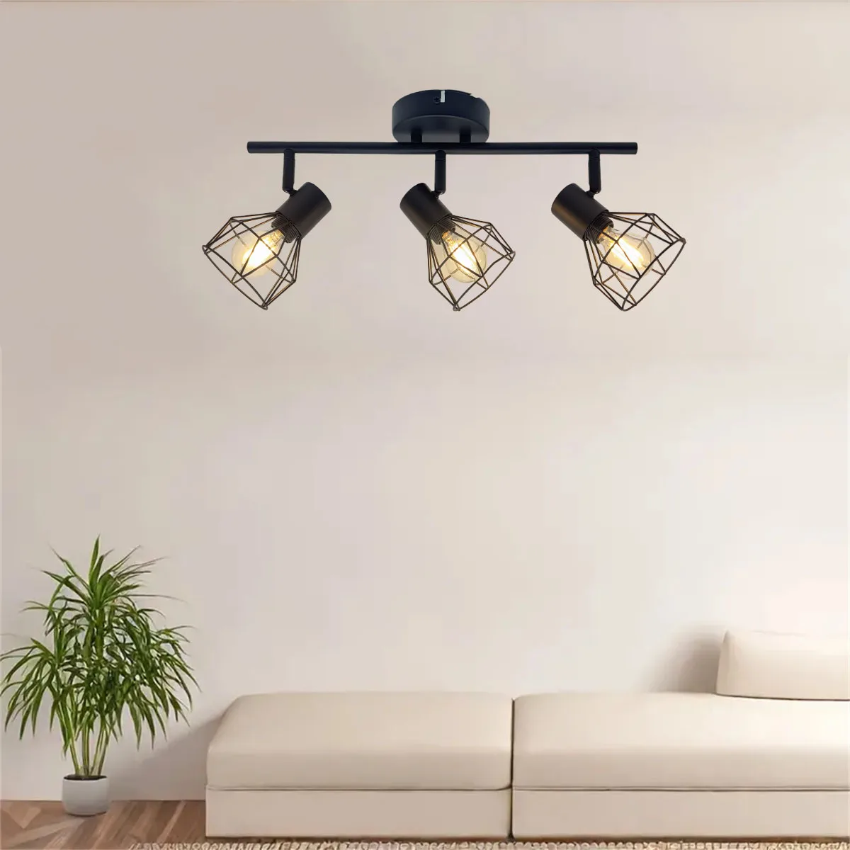 LED ceiling lamp swingbar - ceiling lamp 3 Flammable Black ceiling lamp E14 - lamp for living room, kitchen and bedroom
LED ceiling lamp swingbar - ceiling lamp 3 Flammable Black ceiling lamp E14 - lamp for living room, kitchen and bedroom