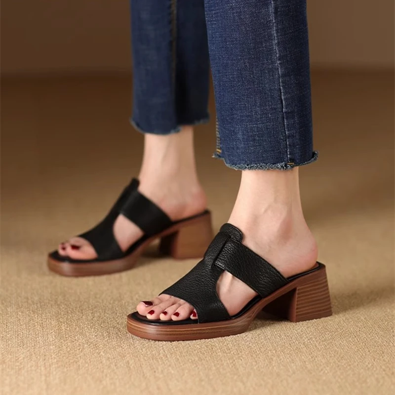 New Square Toe Thick Heel Sexy Elegant High Heels Solid Color Simple Comfortable Casual Fashion Slippers Chaussure Femme
New Square Toe Thick Heel Sexy Elegant High Heels Solid Color Simple Comfortable Casual Fashion Slippers Chaussure Femme