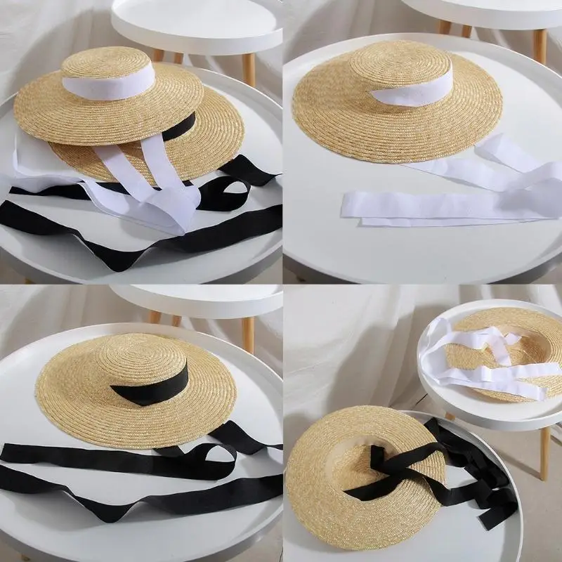 L5YC женская летняя соломенная шляпа с большими широкими полями и плоским верхом для солнцезащитной шляпы, винтажная длинная на
L5YC женская летняя соломенная шляпа с большими широкими полями и плоским верхом для солнцезащитной шляпы, винтажная длинная на