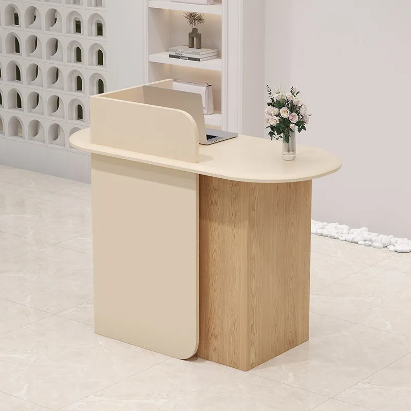 Customized Elegant Desk Table Nordic Style Premium Elegant Reception Desk Unique Design Empfangstheke Kosmetik Office Furniture
Customized Elegant Desk Table Nordic Style Premium Elegant Reception Desk Unique Design Empfangstheke Kosmetik Office Furniture
