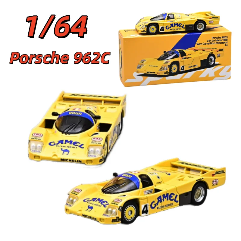 TinyxSpark Diecast 1/64 Scale Porsche Alloy Static Car Model Porsche 962C Camel Paint Play Vehicles Toys for Boys Original Box
TinyxSpark Diecast 1/64 Scale Porsche Alloy Static Car Model Porsche 962C Camel Paint Play Vehicles Toys for Boys Original Box
