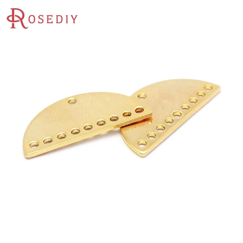 10PCS 18K Gold Color Half Round Shape Charms Necklace Earrings High Quality Jewelry Diy Accessories
10PCS 18K Gold Color Half Round Shape Charms Necklace Earrings High Quality Jewelry Diy Accessories