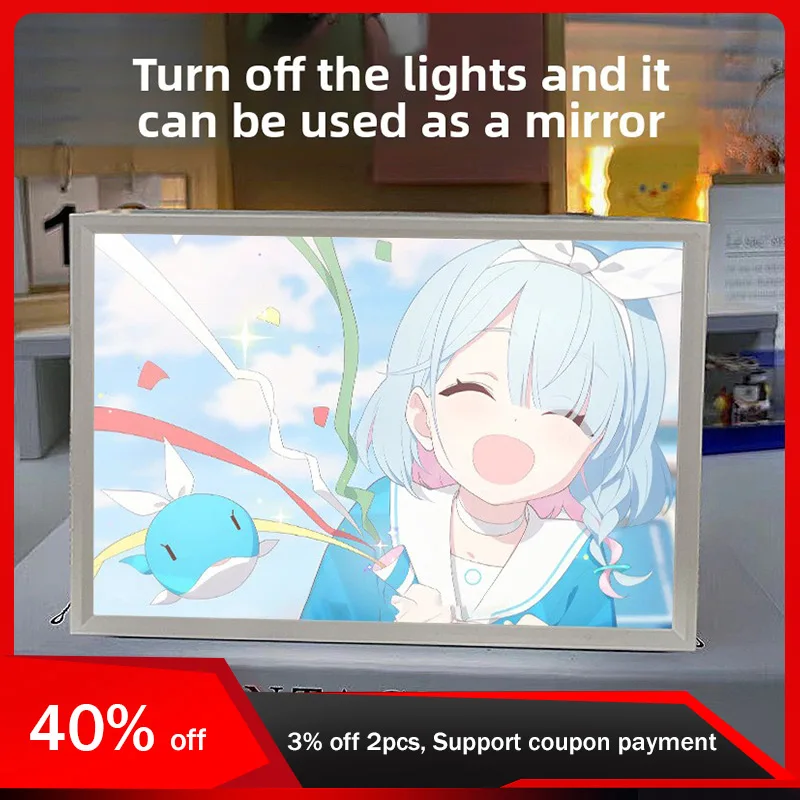 21cm/8.27in BlueArchive 3D Light Painting Game Peripherals LED Led Night Mirror Lamp Acrylic Luminous Crafts Birthday Decoration
21cm/8.27in BlueArchive 3D Light Painting Game Peripherals LED Led Night Mirror Lamp Acrylic Luminous Crafts Birthday Decoration