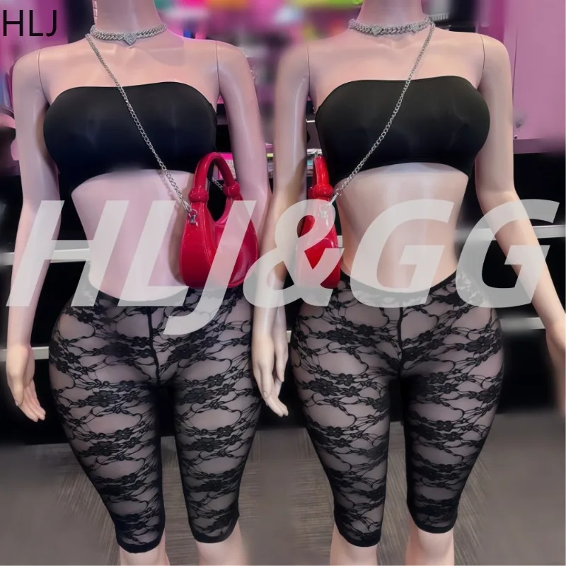 HLJ Sexy 2 Piece Sets Woman Outfit Sleeveless Backless Strapless Mini Tube Tops+Mesh Patchwork Skinny Pants Female Club Party
HLJ Sexy 2 Piece Sets Woman Outfit Sleeveless Backless Strapless Mini Tube Tops+Mesh Patchwork Skinny Pants Female Club Party
