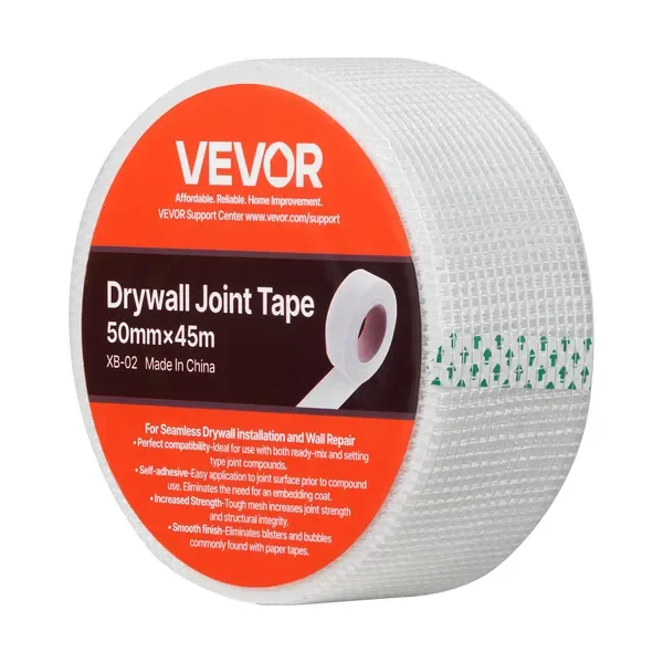 Drywall Mesh Tape, 1.97 inch W x 147.64 ft L Self-Adhesive Fiberglass Drywall Joint Tape, 36 Rolls Dry Wall Patch for Easy
Drywall Mesh Tape, 1.97 inch W x 147.64 ft L Self-Adhesive Fiberglass Drywall Joint Tape, 36 Rolls Dry Wall Patch for Easy