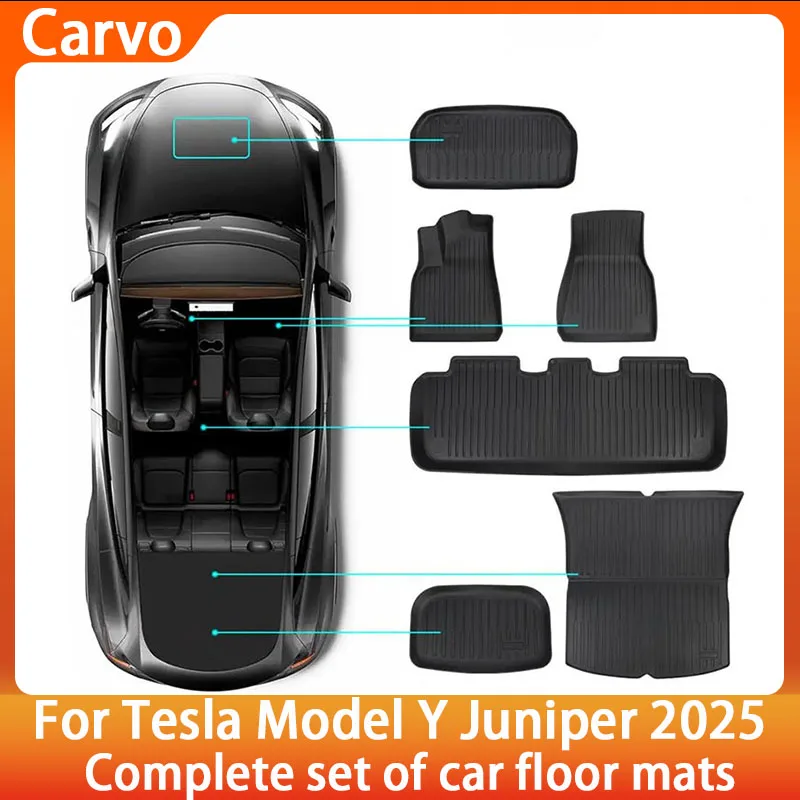 For New Tesla Model Y Launch 2025 Juniper TPE Floor Mats & Cargo Liner Waterproof Anti-Slip Trunk Mats Floor Liner Backrest Mats
For New Tesla Model Y Launch 2025 Juniper TPE Floor Mats & Cargo Liner Waterproof Anti-Slip Trunk Mats Floor Liner Backrest Mats