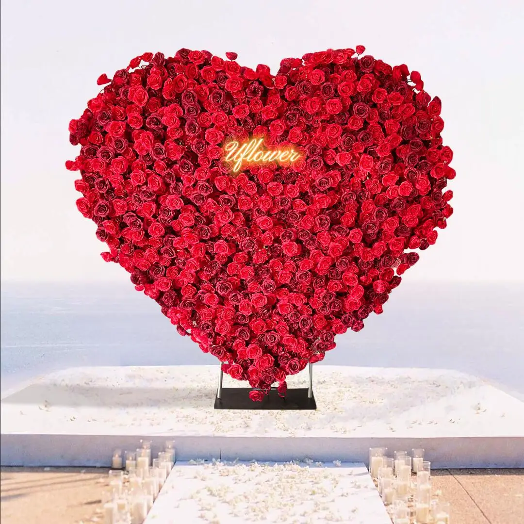 Uflower Wedding Red Rose 5D Artificial Flower Wall Heart Flower Arch Backdrop Floral Event Party Prop Floral Arrangement Decor
Uflower Wedding Red Rose 5D Artificial Flower Wall Heart Flower Arch Backdrop Floral Event Party Prop Floral Arrangement Decor