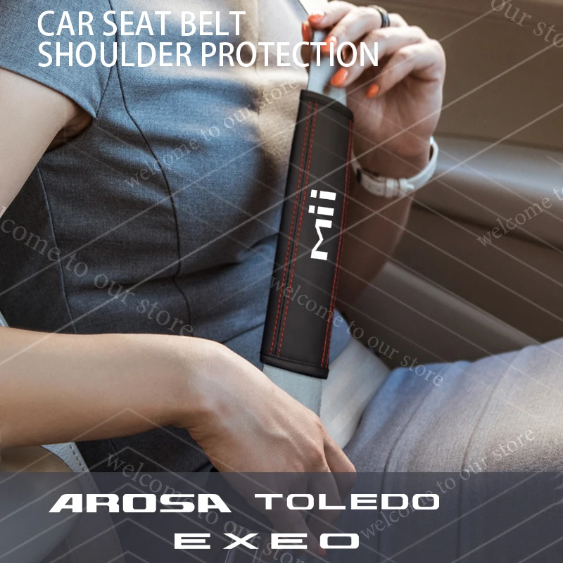 For Exeo Arosa Mii Toledo Logo Car Seat Belt Cushion Safety Belt Leather Shoulder Protector Pad Accessories
For Exeo Arosa Mii Toledo Logo Car Seat Belt Cushion Safety Belt Leather Shoulder Protector Pad Accessories