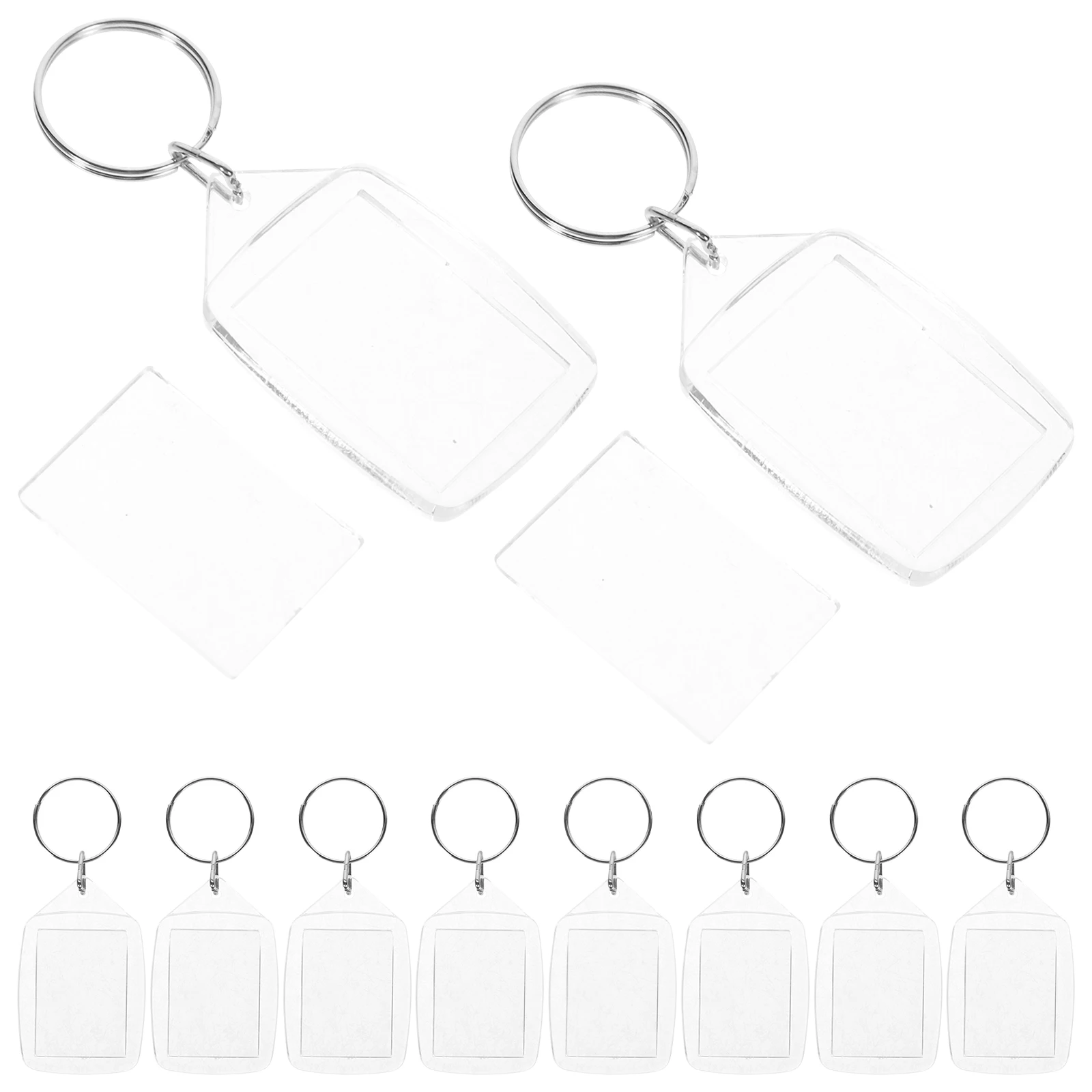 10 Pcs Photo Keychain Small Pendant Decorative Plastic Ring DIY Blank Frame Clear Keyring Portable Accessories
10 Pcs Photo Keychain Small Pendant Decorative Plastic Ring DIY Blank Frame Clear Keyring Portable Accessories