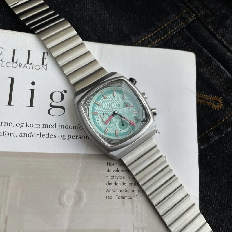 CILOA sports square green watch men's brand authentic new trend fashion high quality light luxury quartz watch CILOA sports square green watch men's brand authentic new trend fashion high quality light luxury quartz watch
