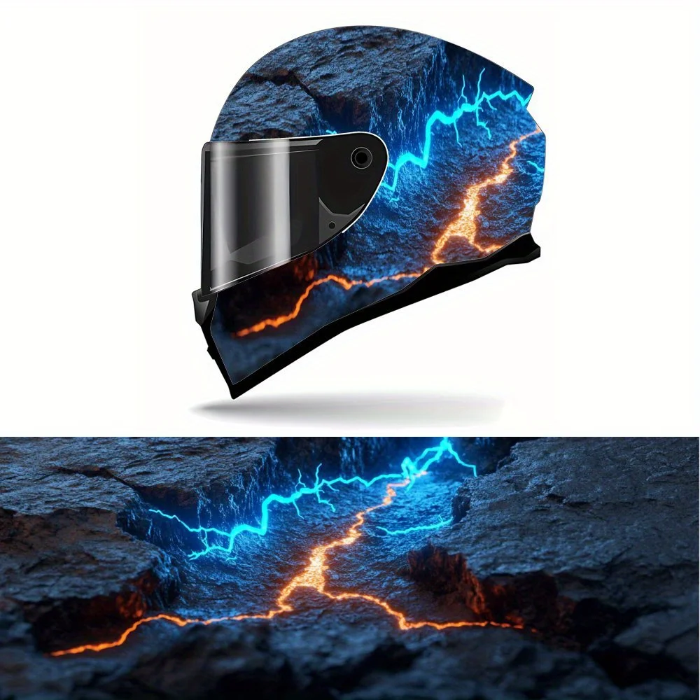 Sci-Fi Volcanic Scene, Blue and Orange, Dynamic Art,Helmet Vinyl Wrap, Waterproof Removable Decals for Motorcycle Bike Helmets,
Sci-Fi Volcanic Scene, Blue and Orange, Dynamic Art,Helmet Vinyl Wrap, Waterproof Removable Decals for Motorcycle Bike Helmets,
