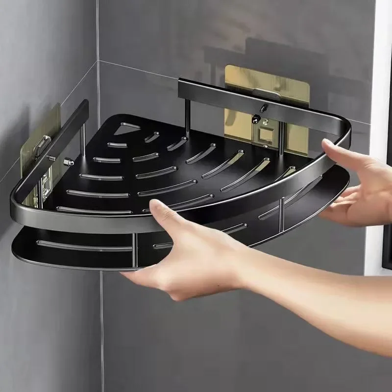 Organizer Shower Bathroom Shelf Aluminum Alloy Shampoo Rack Makeup Bathroom Accessories No Drill Wall Corner Shelf Rack
Organizer Shower Bathroom Shelf Aluminum Alloy Shampoo Rack Makeup Bathroom Accessories No Drill Wall Corner Shelf Rack