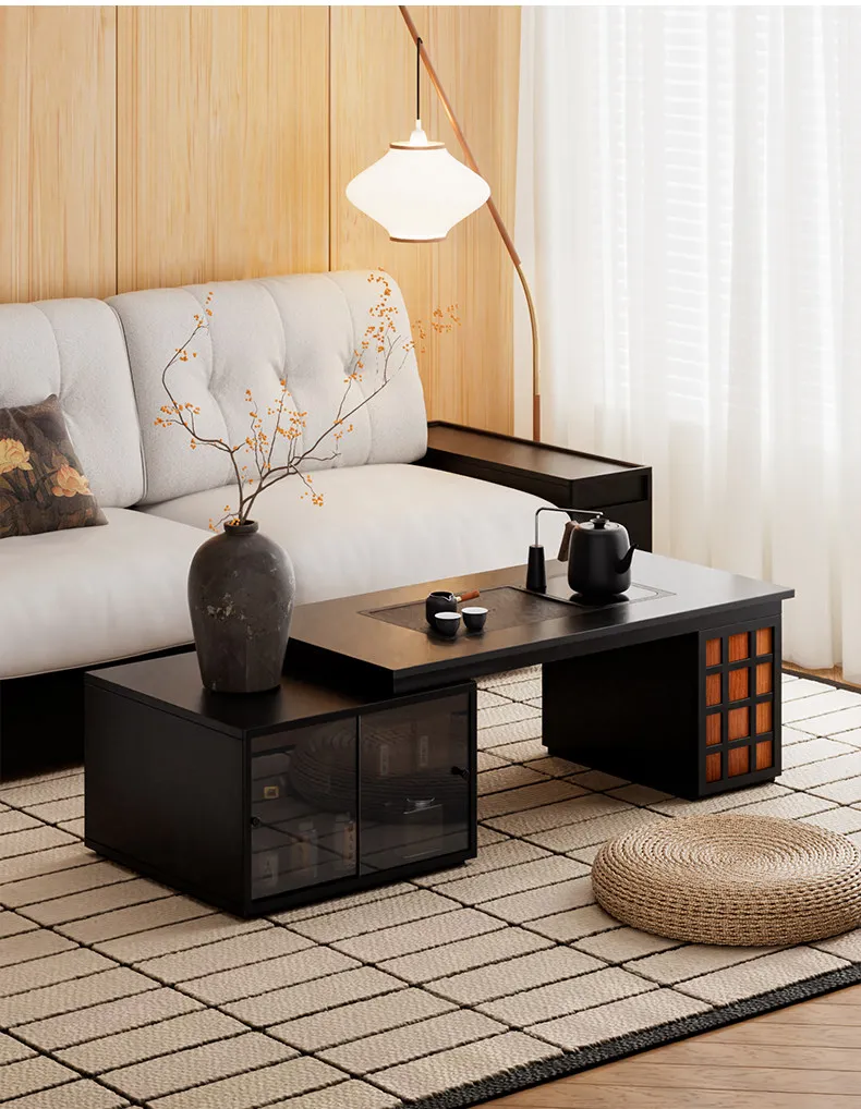 HYS retractable solid wood coffee table living room home tea integrated small table sofa side table
HYS retractable solid wood coffee table living room home tea integrated small table sofa side table