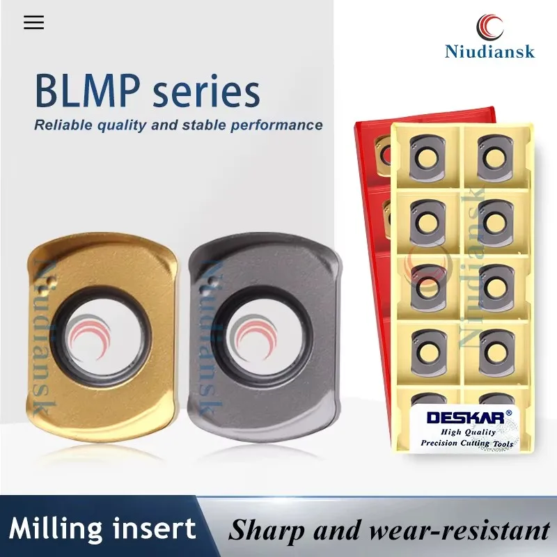 BLMP Series DESKAR Milling Inserts BLMP0603R-M LF6018/LF6028 BLMP0904R-M LF6028 Numerical Control Lathe Fast Feed Milling Blades
BLMP Series DESKAR Milling Inserts BLMP0603R-M LF6018/LF6028 BLMP0904R-M LF6028 Numerical Control Lathe Fast Feed Milling Blades