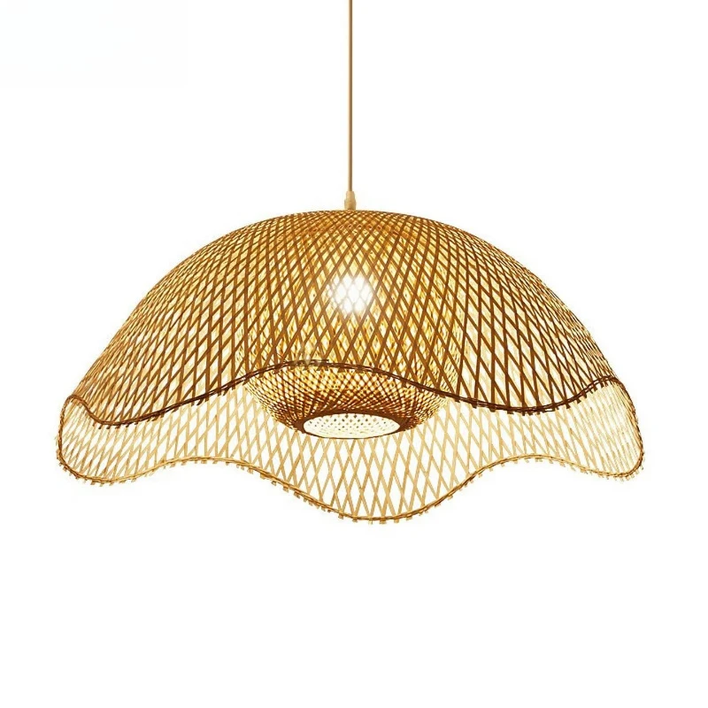 Simple creative retro wabi wind lantern zen tea room bamboo Japanese chandelier
Simple creative retro wabi wind lantern zen tea room bamboo Japanese chandelier
