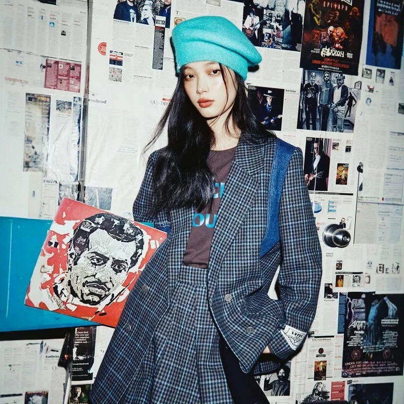 Casual Sle Plaid Suit Jaet Women's Faion Spring Commute Versatile Turn-down Collar Wool Blend Long Sve ort Length
Casual Sle Plaid Suit Jaet Women's Faion Spring Commute Versatile Turn-down Collar Wool Blend Long Sve ort Length