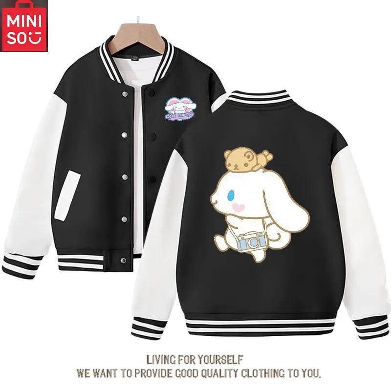MINISO Fall/Winter Jacket Baseball Uniform Cinnamoroll & Bear Pattern Print Thick Warm Stylish Coat for Boys and Girls 2-14
MINISO Fall/Winter Jacket Baseball Uniform Cinnamoroll & Bear Pattern Print Thick Warm Stylish Coat for Boys and Girls 2-14