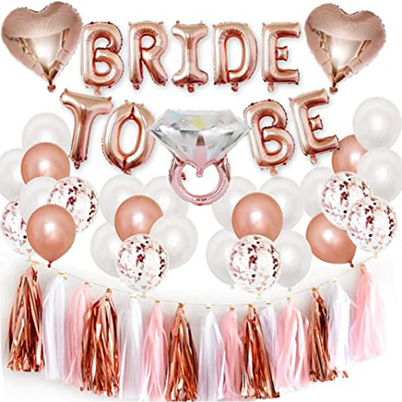 Bachelorette Party Decorations Kits Rose Gold Bridal Shower Party Decor and Bride to Be Balloons Supplies for Bridal Shower
Bachelorette Party Decorations Kits Rose Gold Bridal Shower Party Decor and Bride to Be Balloons Supplies for Bridal Shower
