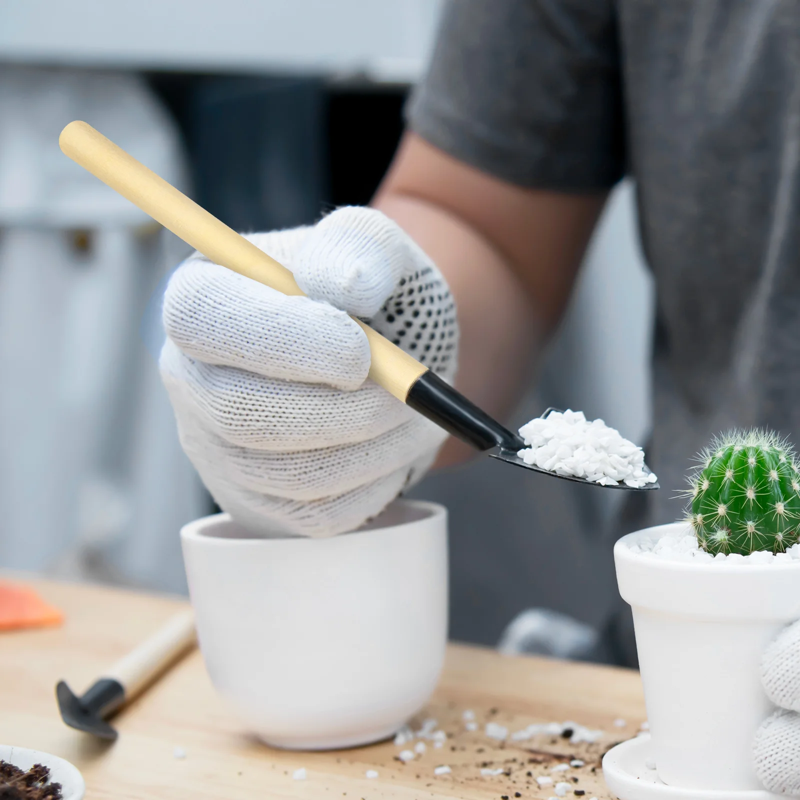 2 set Mini Garden Tools Set Wooden Handle Gardening Kit For Planting Shovel Rake Trowel Outdoor Activity Tool
2 set Mini Garden Tools Set Wooden Handle Gardening Kit For Planting Shovel Rake Trowel Outdoor Activity Tool