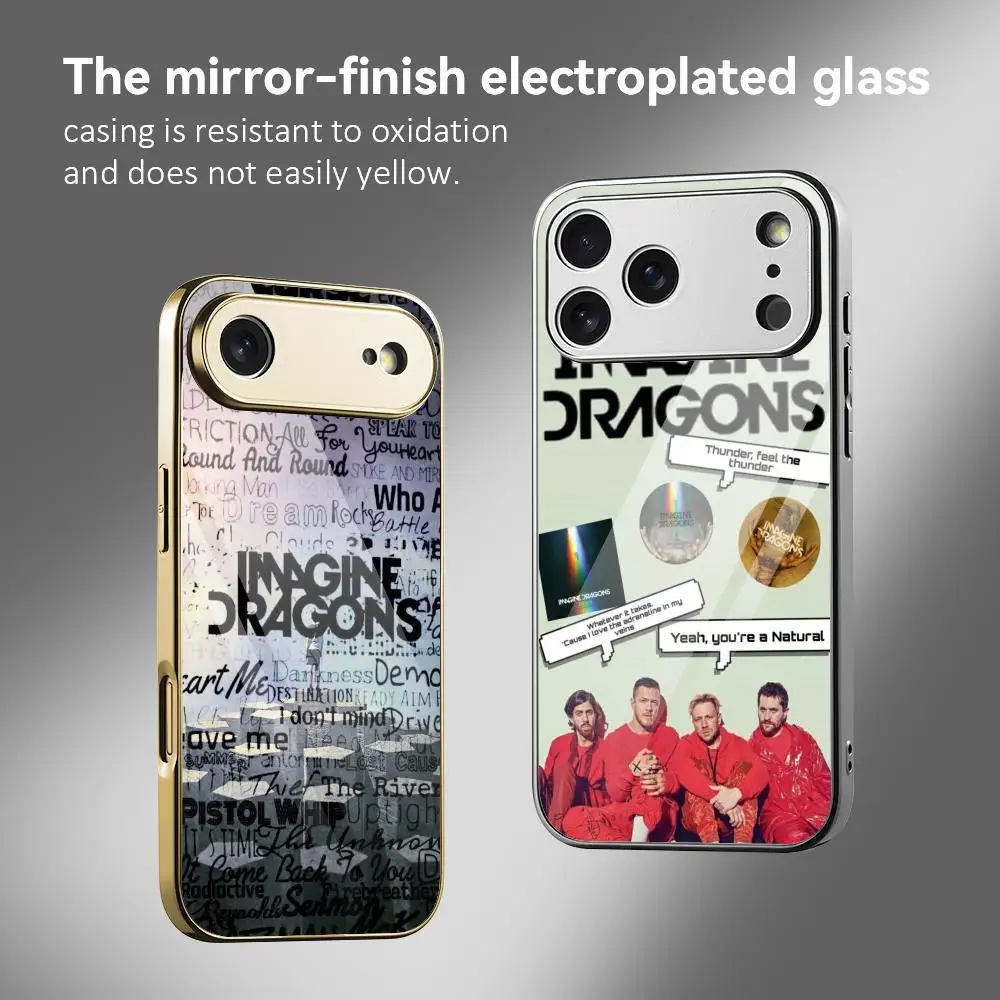 I-Imagine Dragons Band Phone Case For IPhone 17 16 15 14 13 12 Pro Max Plus Electroplated Metal Bumper Case Tempered Glass Back
I-Imagine Dragons Band Phone Case For IPhone 17 16 15 14 13 12 Pro Max Plus Electroplated Metal Bumper Case Tempered Glass Back
