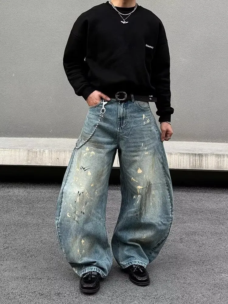 Retro American Washed Distressed Knife Men's Jeans High Street Straight Loose Wide Leg Long Trousers Spring Autumn Trend...
Retro American Washed Distressed Knife Men's Jeans High Street Straight Loose Wide Leg Long Trousers Spring Autumn Trend...