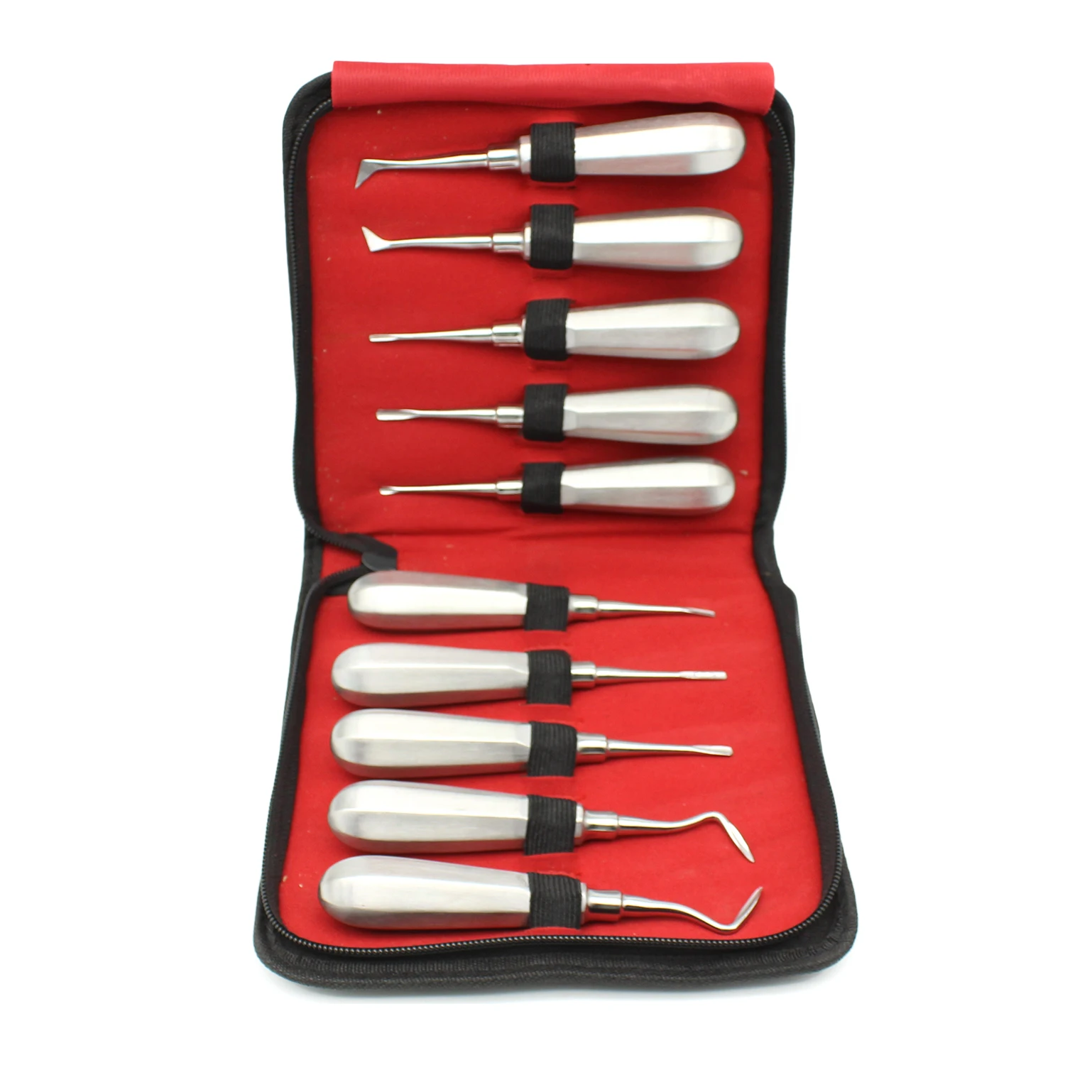 10Pcs/set Dental elevator Stainless Steel Tooth Elevator Dentist Tools Stright Curved Root Elevator Dental Equipment Tools
10Pcs/set Dental elevator Stainless Steel Tooth Elevator Dentist Tools Stright Curved Root Elevator Dental Equipment Tools