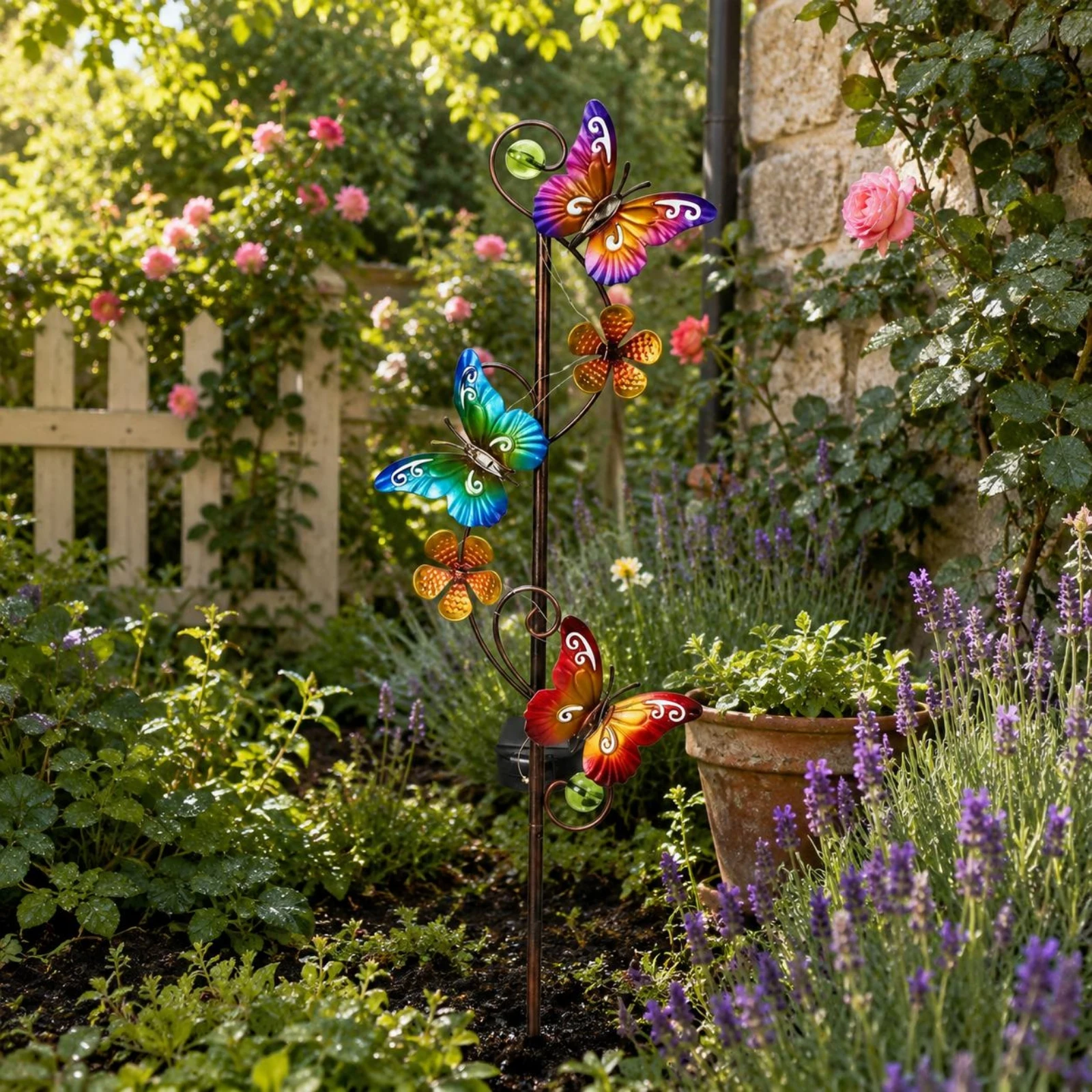 Metal Butterfly Solar Stake Decorative Solar Butterfly Garden Light Flower Stake Light Vine-Like Outdoor Decor Long-Lasting
Metal Butterfly Solar Stake Decorative Solar Butterfly Garden Light Flower Stake Light Vine-Like Outdoor Decor Long-Lasting