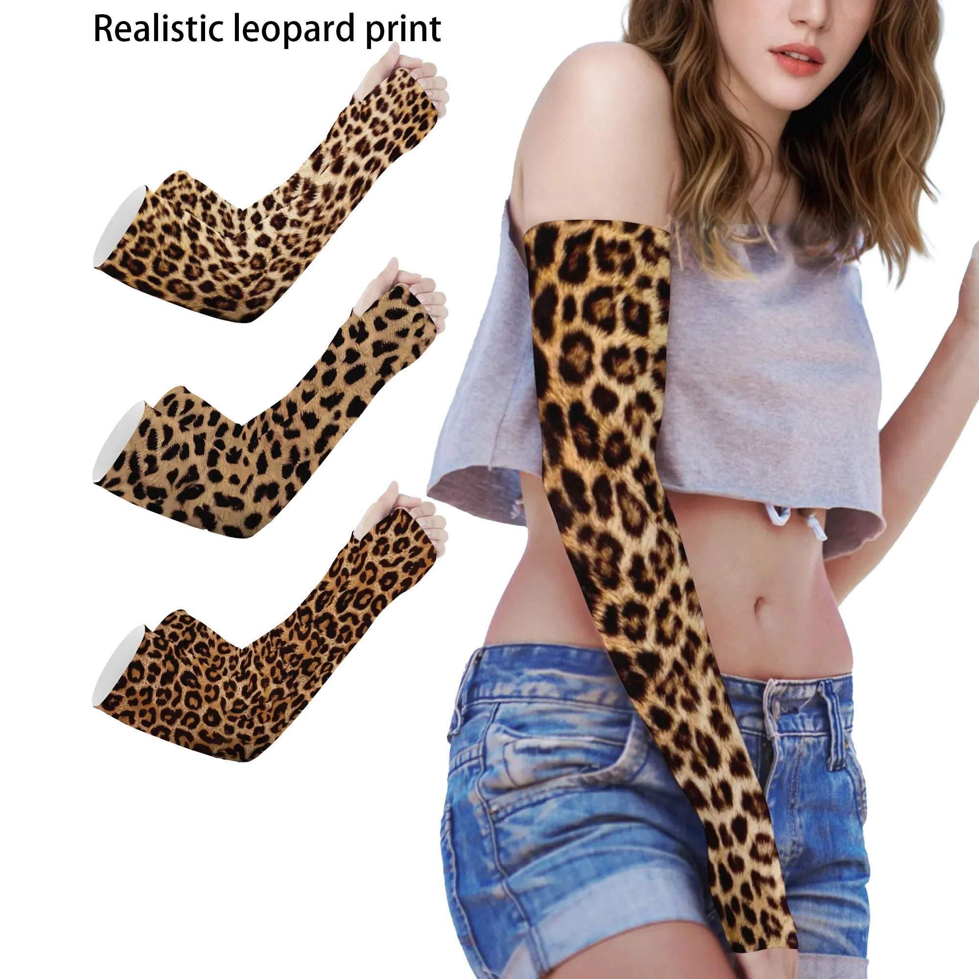 Fashion Leopard Print Arm Sleeves Ice Fabric Anti-UV Sunscreen Running Cycling Sleeve Outdoor Sport Cycling Arm Warmers Men
Fashion Leopard Print Arm Sleeves Ice Fabric Anti-UV Sunscreen Running Cycling Sleeve Outdoor Sport Cycling Arm Warmers Men