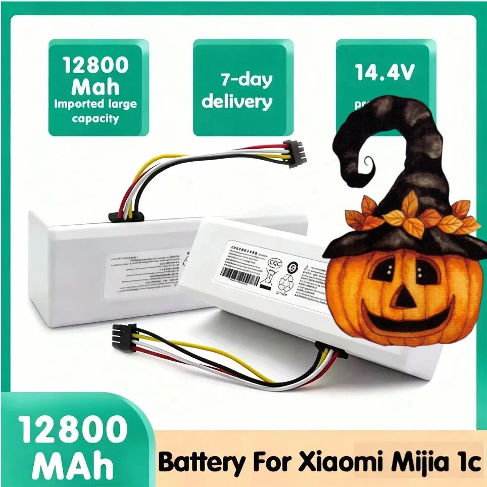 14.4V P1904-4S1P-MM Battery For Xiaomi Mijia 1C STYTJ01ZHM Robot Vacuum Mop Cleaner 12800mAh Replacement Battery Accessories
14.4V P1904-4S1P-MM Battery For Xiaomi Mijia 1C STYTJ01ZHM Robot Vacuum Mop Cleaner 12800mAh Replacement Battery Accessories