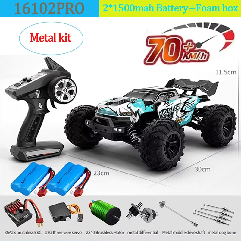 SCY 16101 16102 RC CAR 70km/h high speed remote control car Children's four-wheel drive remote control car Led brushless motor
SCY 16101 16102 RC CAR 70km/h high speed remote control car Children's four-wheel drive remote control car Led brushless motor