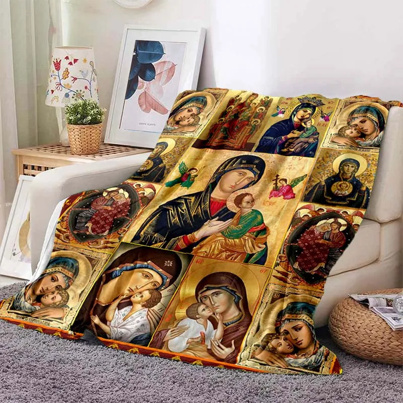 Virgin Mary Blanket - Warm & Soft Lightweight Flannel Throw, Digital Print for Home, Travel & Camping
Virgin Mary Blanket - Warm & Soft Lightweight Flannel Throw, Digital Print for Home, Travel & Camping