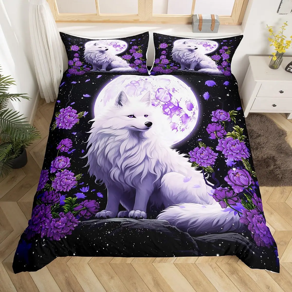Cartoon Fox Duvet Cover Cute Wildlife Fox Twin King Comforter Cover for Girls Boys Bedroom Decor Jungle Wild Animal Bedding Set
Cartoon Fox Duvet Cover Cute Wildlife Fox Twin King Comforter Cover for Girls Boys Bedroom Decor Jungle Wild Animal Bedding Set