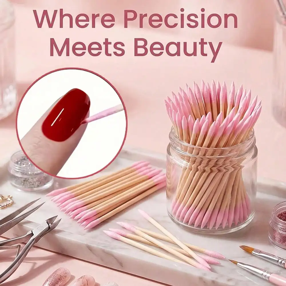 20/100/200/500pcs Double-Tipped Precision Cotton Swabs For Women, Professional Eyebrow Makeup & Nail Polish Remover Sticks, Portable Daily Beauty Essentials
20/100/200/500pcs Double-Tipped Precision Cotton Swabs For Women, Professional Eyebrow Makeup & Nail Polish Remover Sticks, Portable Daily Beauty Essentials