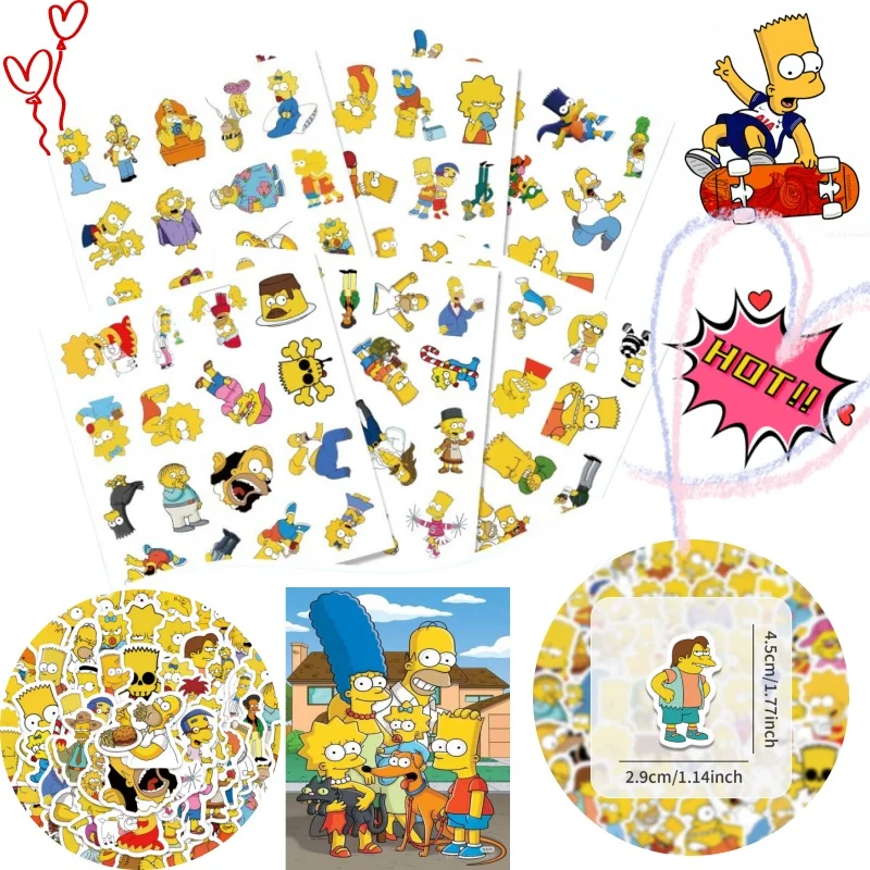 100PCS Simpson's Anime Cartoon Stickers Decoration Tablet Water Cup Notebook Phone Case Super Cute Stickers Gift
100PCS Simpson's Anime Cartoon Stickers Decoration Tablet Water Cup Notebook Phone Case Super Cute Stickers Gift