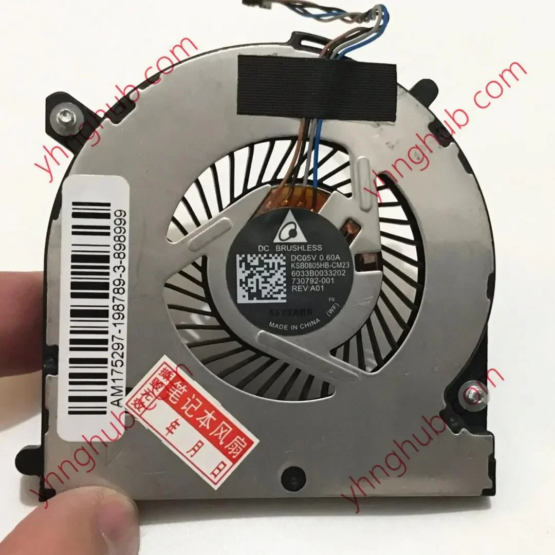 KSB0805HB CM23 6033B0033201 DC 5V 0.60A 4-Wire Server Cooling Fan
KSB0805HB CM23 6033B0033201 DC 5V 0.60A 4-Wire Server Cooling Fan