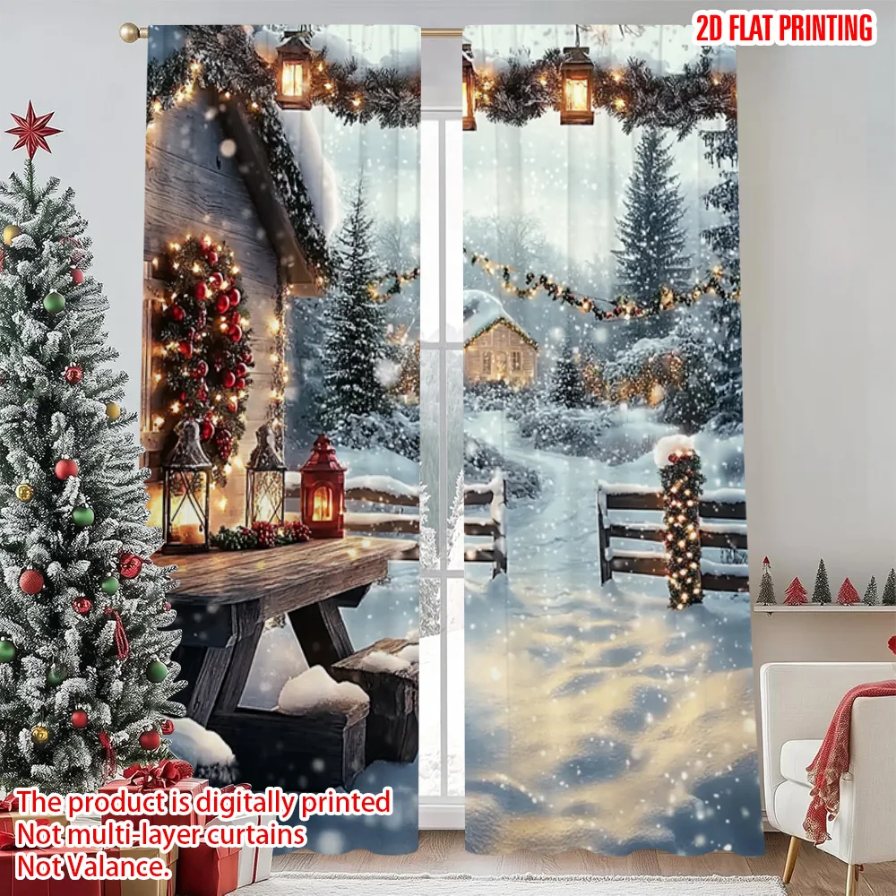 2pcs 2D flat printing Merry Christmas Curtain winter1 Durable 100% Polyester Fabric Without Electricity Festive Holiday Use for
2pcs 2D flat printing Merry Christmas Curtain winter1 Durable 100% Polyester Fabric Without Electricity Festive Holiday Use for