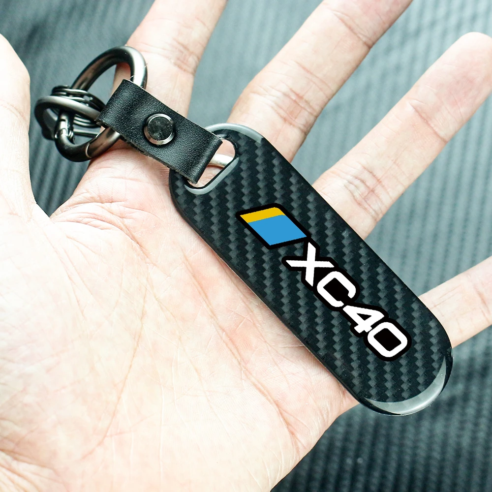 Carbon Fiber Rope Car Keychain Key Chain Pendant Keyring Horseshoe Buckle For Volvo XC40 Auto Accessories
Carbon Fiber Rope Car Keychain Key Chain Pendant Keyring Horseshoe Buckle For Volvo XC40 Auto Accessories