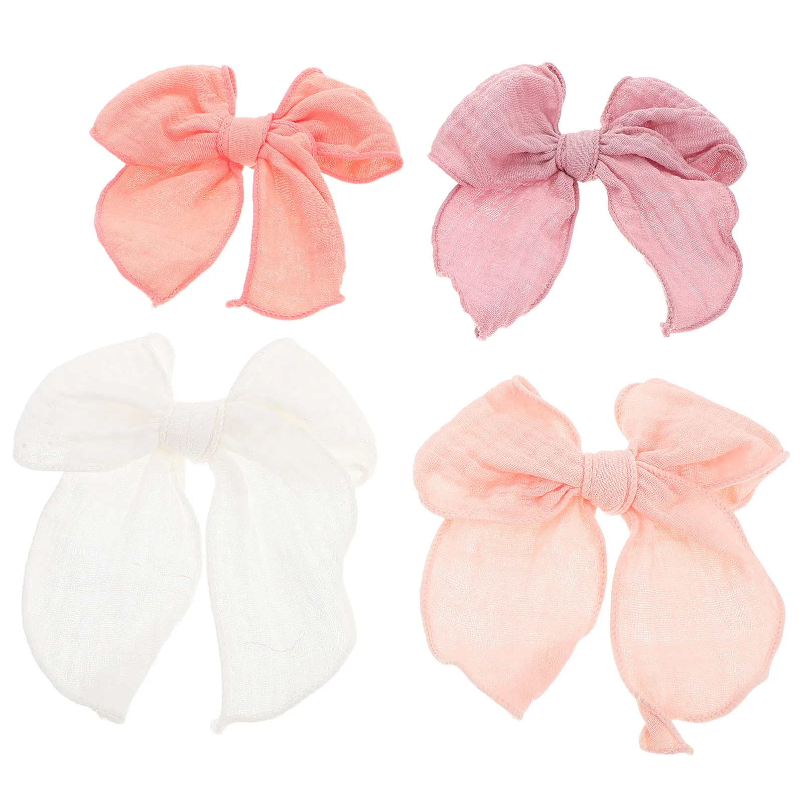4Pcs Elegant Bow-Shaped Hair Clips Soft Fabric Comfortable Secure Hold for Toddlers Girls Women Daily Wear School Wedding Party
4Pcs Elegant Bow-Shaped Hair Clips Soft Fabric Comfortable Secure Hold for Toddlers Girls Women Daily Wear School Wedding Party