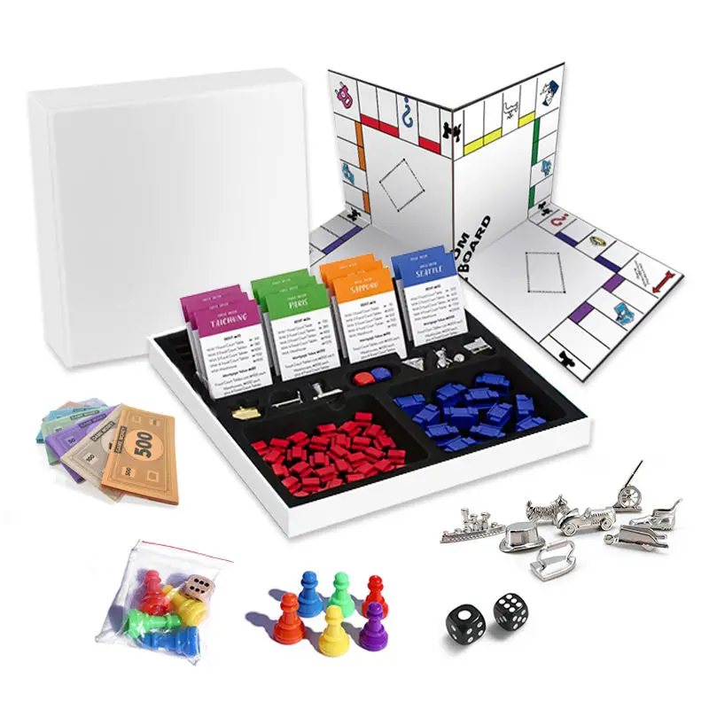 Ousen Factory Direct Sale Customized Monopo Game For Kids Life Monopoli Board Game For Family
Ousen Factory Direct Sale Customized Monopo Game For Kids Life Monopoli Board Game For Family