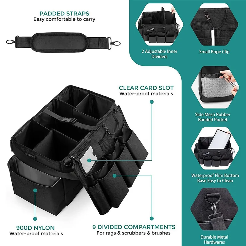 MCGS-Cleaning Caddys Bag, плечевые ремни и съемное разделение для чистящих инструментов, органайзеры для чистящих инструментов, большая сумка
MCGS-Cleaning Caddys Bag, плечевые ремни и съемное разделение для чистящих инструментов, органайзеры для чистящих инструментов, большая сумка